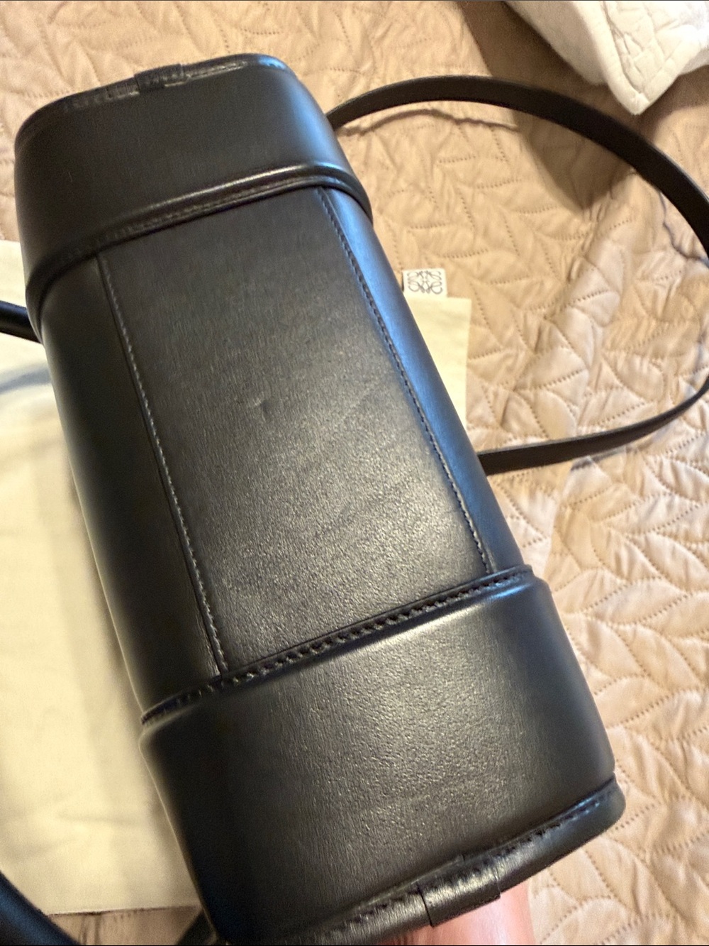 LOEWE AMAZONA 180 SMALL BLACK LEATHER - Picture 4 of 15